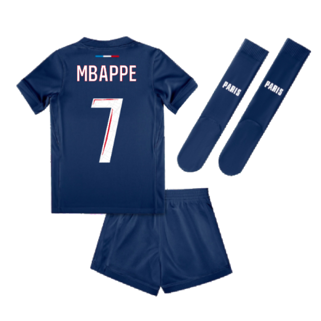 2024-2025 PSG Paris Saint Germain Home Mini Kit (Mbappe 7)-Vantage Point Soccer